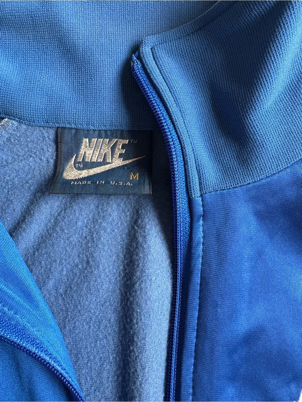 Vintage 1980s Women Nike Royal Blue Track Jacket